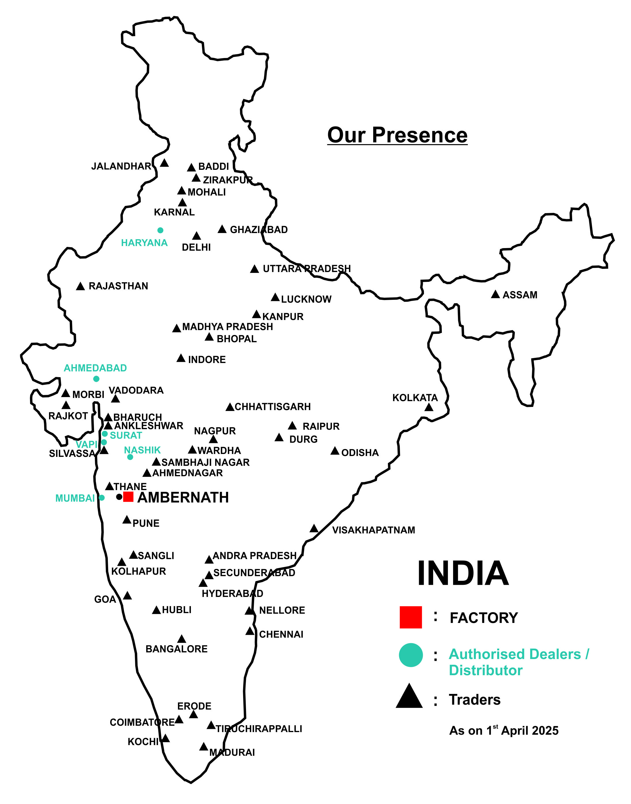 Shavison Global Presence Map